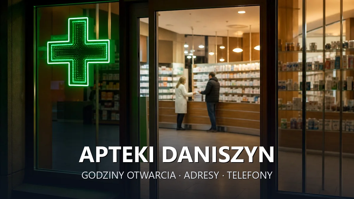 Apteki Daniszyn, gmina Ostrów Wielkopolski, powiat ostrowski - adresy, telefony, godziny otwarcia