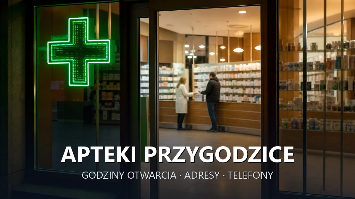 Apteki Przygodzice, powiat ostrowski - adresy, telefony, godziny otwarcia