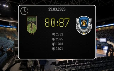 [KOSZYKÓWKA] W Krośnie o wszystkim zadecydowała końcówka – Tasomix Rosiek Stal wygrywa w Orlen Basket Lidze 87:80