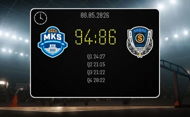 [KOSZYKÓWKA] MKS Dąbrowa Górnicza lepszy od Tasomix Rosiek Stal Ostrów Wielkopolski 94:86 w Orlen Basket Lidze