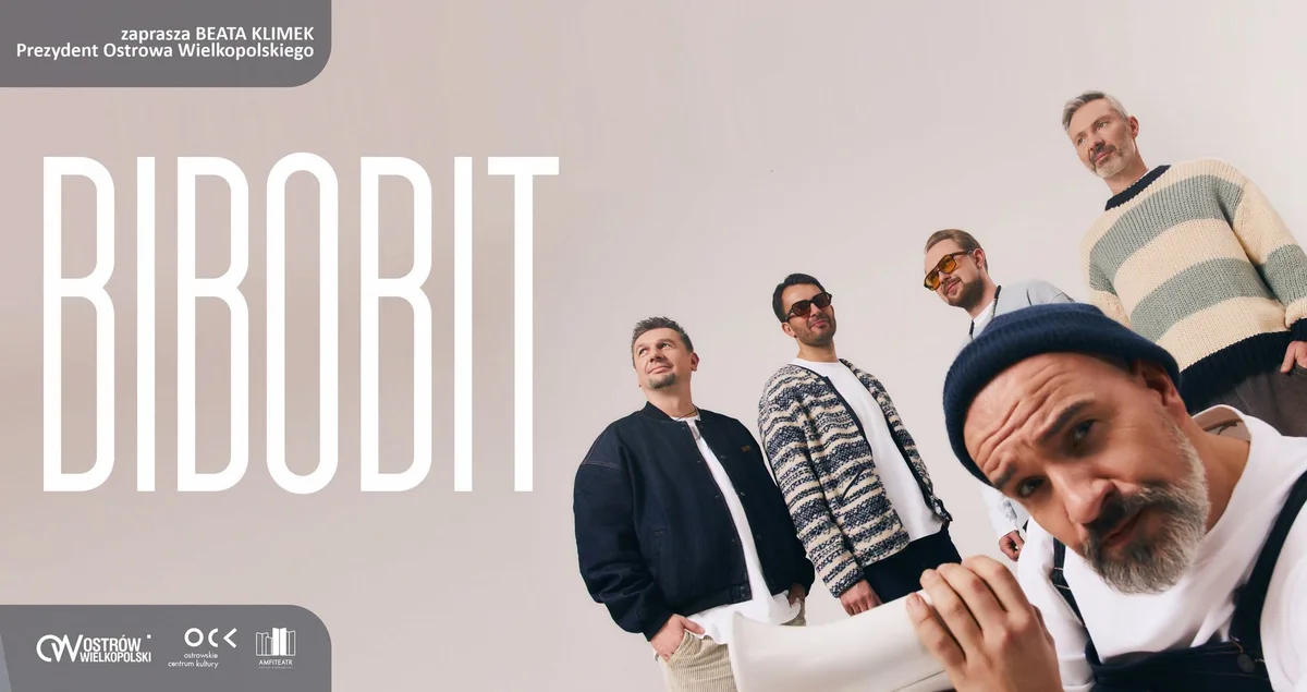 Grafika promocyjna wydarzenia Bibobit | Amfiteatr w Ostrowie