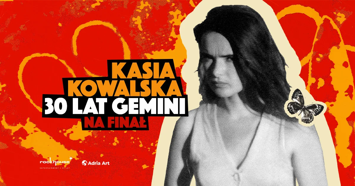 Grafika promocyjna wydarzenia Kasia Kowalska z trasą koncertową w Ostrowie Wielkopolskim