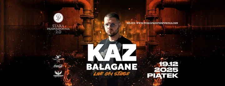 Grafika promocyjna wydarzenia KAZ BAŁAGANE | koncert w Starej Przepompowni 2.0, Ostrów Wielkopolski