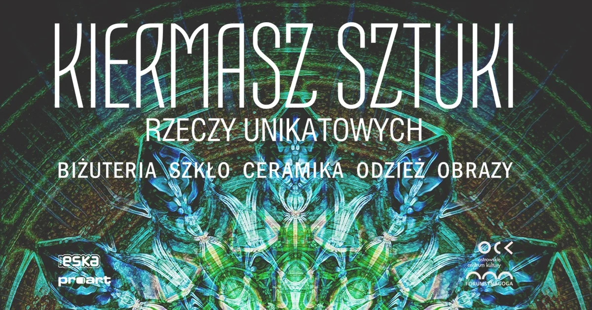 Grafika promocyjna wydarzenia Kiermasz unikatowych przedmiotów w Forum Synagoga — 6–7 grudnia 2025