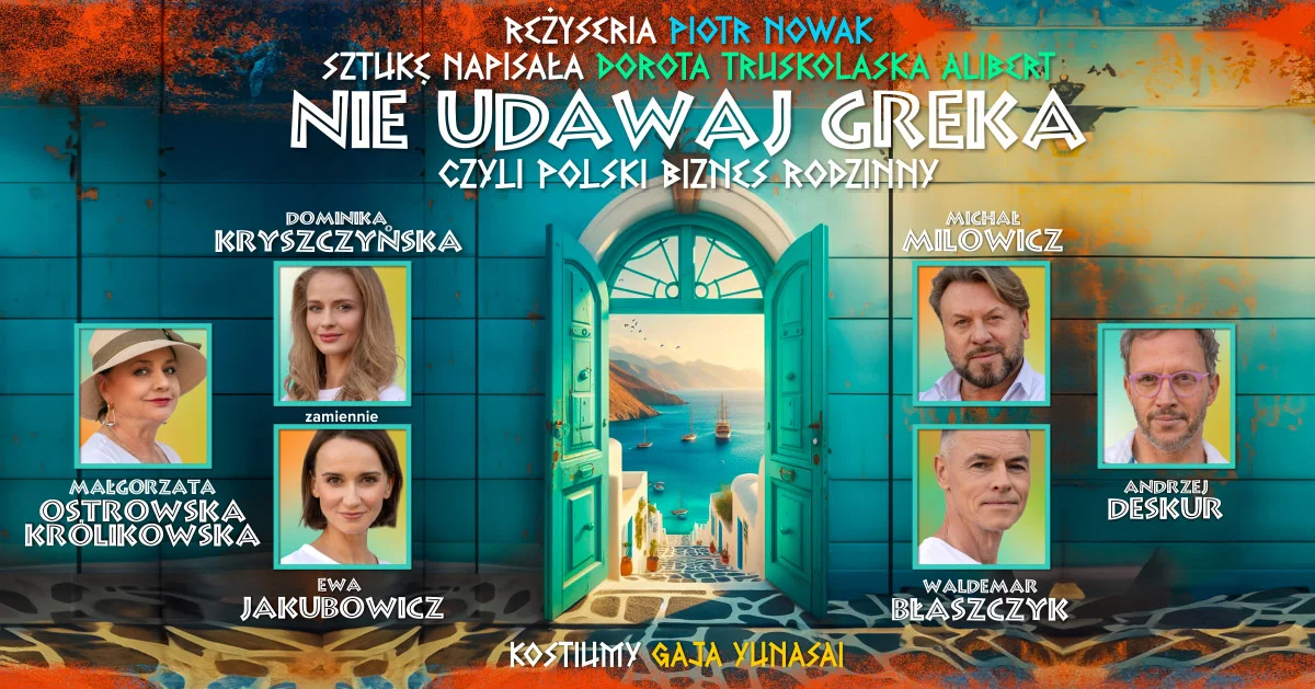 Grafika promocyjna wydarzenia Komedia o rodzinnych wyzwaniach w biznesie - spektakl w Ostrowskim Centrum Kultury