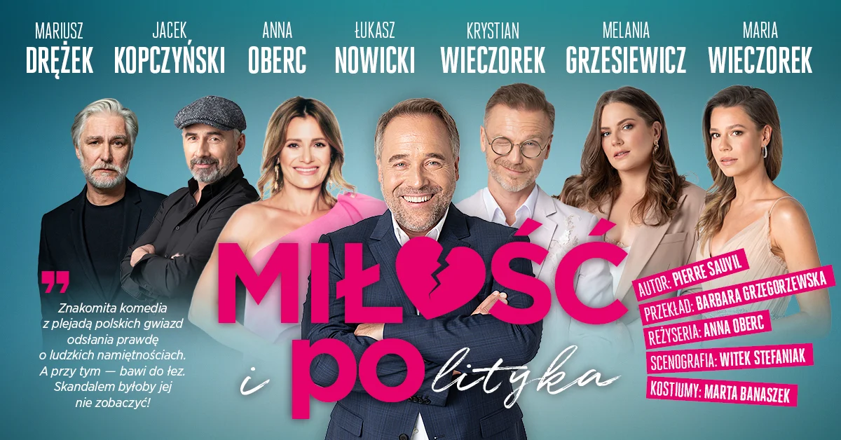 Grafika promocyjna wydarzenia Komediowy spektakl teatralny w Ostrowskim Centrum Kultury