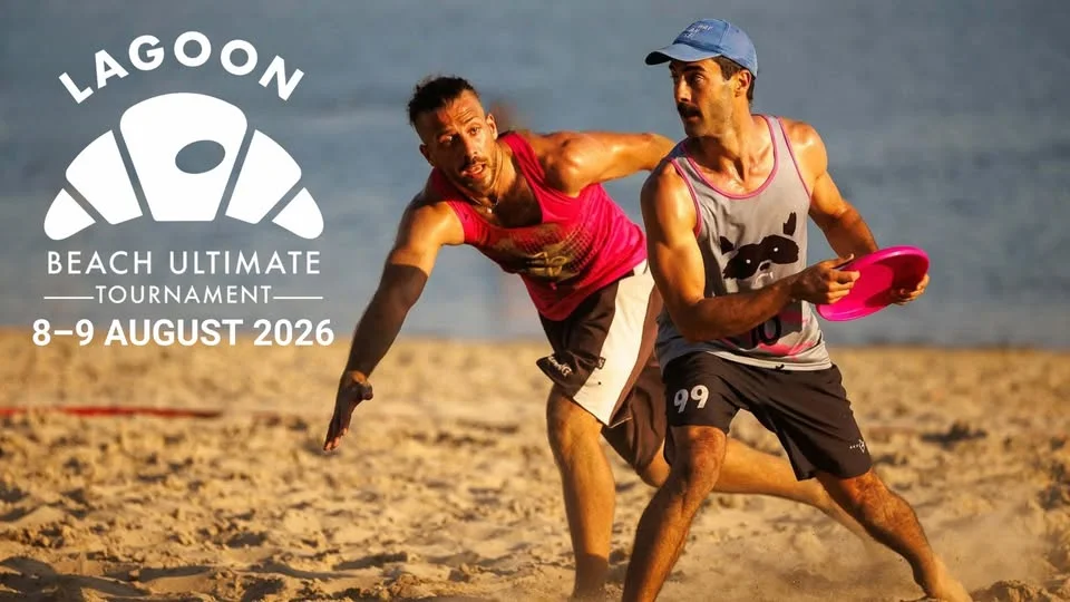 Grafika promocyjna wydarzenia Lagoon ’26 – turniej ultimate