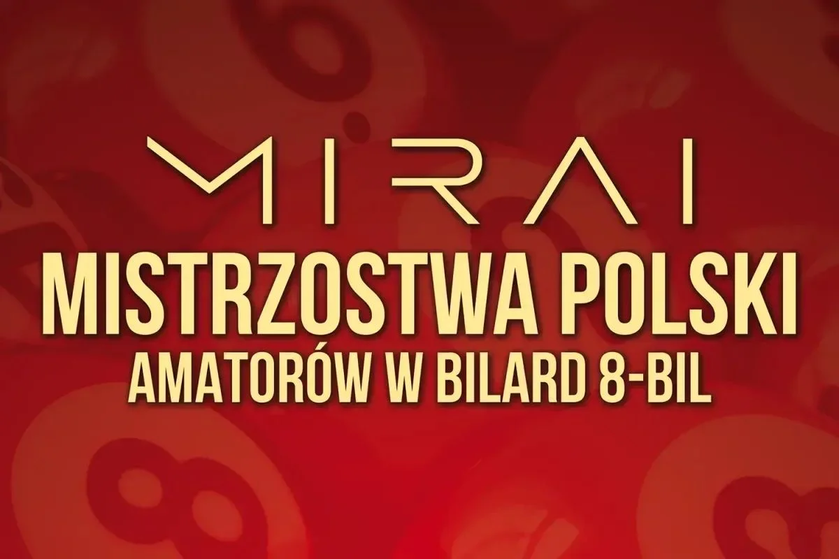 Grafika promocyjna wydarzenia Mistrzostwa Polski Amatorów w bilardzie – V eliminacje