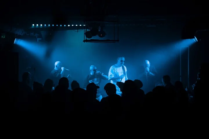 Grafika promocyjna wydarzenia Nagły Atak Spawacza w Ostrowie Wielkopolskim — koncert hardcore rap, 17 kwietnia 2026