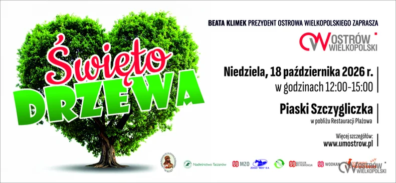 Grafika promocyjna wydarzenia Święto Drzewa 2026. Zasadź przyszłość!
