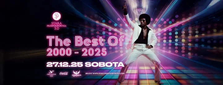 Grafika promocyjna wydarzenia The best of 2000-2025 — muzyczna podróż przez największe hity