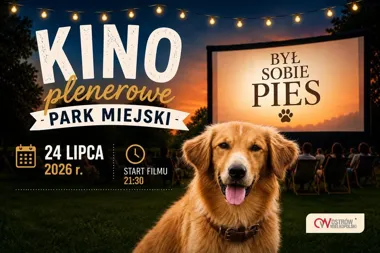 Grafika promocyjna wydarzenia Kino plenerowe „Był sobie pies” – filmowy wieczór