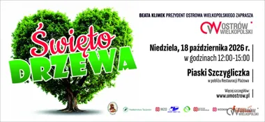 Grafika promocyjna wydarzenia Święto Drzewa 2026. Zasadź przyszłość!