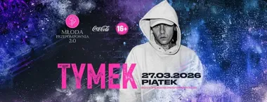 Grafika promocyjna wydarzenia TYMEK // PRZEPOMPOWNIA 2.0 — koncert w Starej Przepompowni, 27 marca 2026
