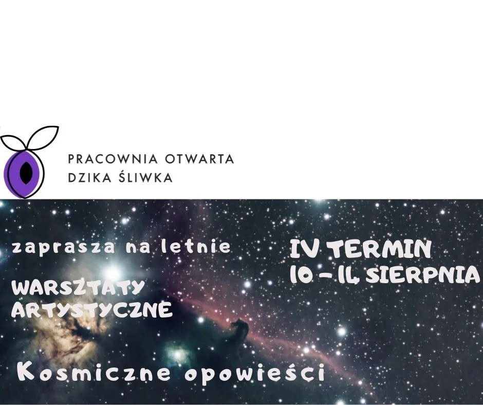 Grafika promocyjna wydarzenia Warsztaty letnie „Kosmiczne opowieści” w Ostrowie