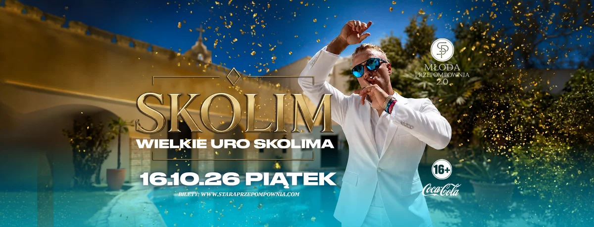 Grafika promocyjna wydarzenia Wielkie URO Skolima – koncert w Ostrowie