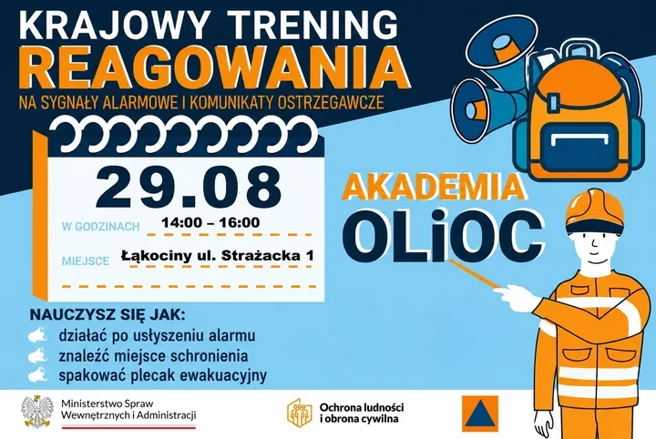 W Łąkocinach sprawdzą reakcję na alarm. Trening podczas dożynek