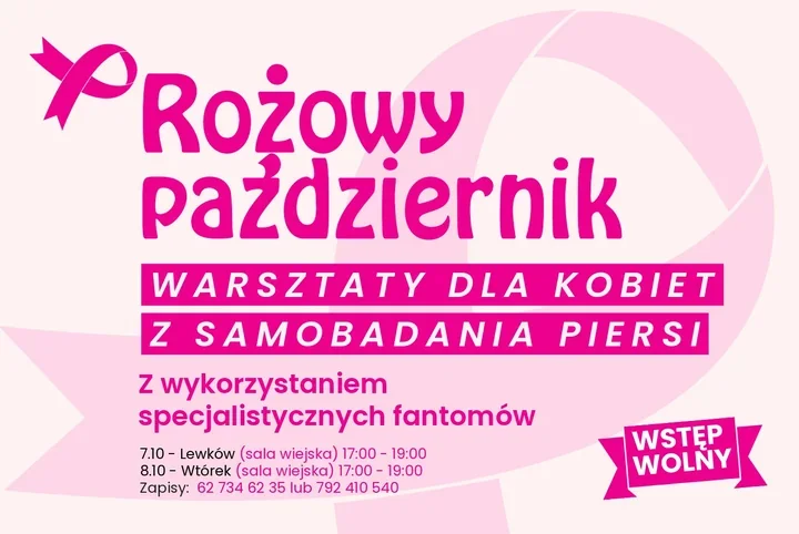 Dwa bezpłatne warsztaty z samobadania piersi w gminie