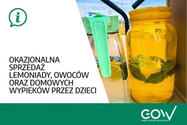Dzieci mogą sprzedawać lemoniadę bez rejestracji. GIS stawia warunki