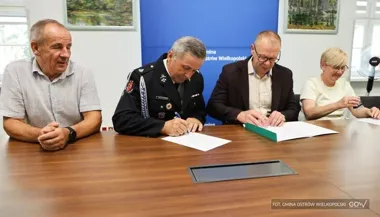 Strażacy z Gorzyc Wielkich dostali sprzęt do działań w dymie i wysokiej temperaturze