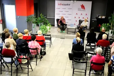 Biblioteka w Gorzycach Wielkich przyciągnęła autora od trudnych tematów z Bliskiego Wschodu