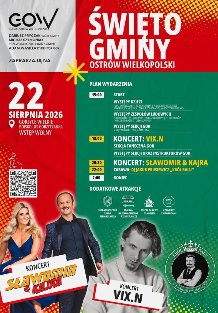 Święto Gminy Ostrów Wielkopolski z koncertami Sławomira i Kajry