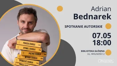 Adrian Bednarek w Ostrowie Wielkopolskim. Biblioteka szykuje wieczór noir