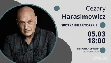 Cezary Harasimowicz w Bibliotece Głównej – opowieści o literaturze i filmie