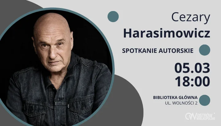 Cezary Harasimowicz w Bibliotece Głównej – opowieści o literaturze i filmie