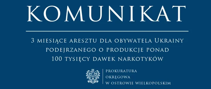 Trzy miesiące aresztu dla 36-latka podejrzanego o produkcję alfa-PVP